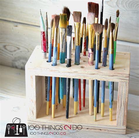 paint storage containers with brush